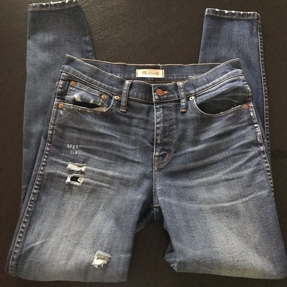 Madewell high riser skinny skinny jeans